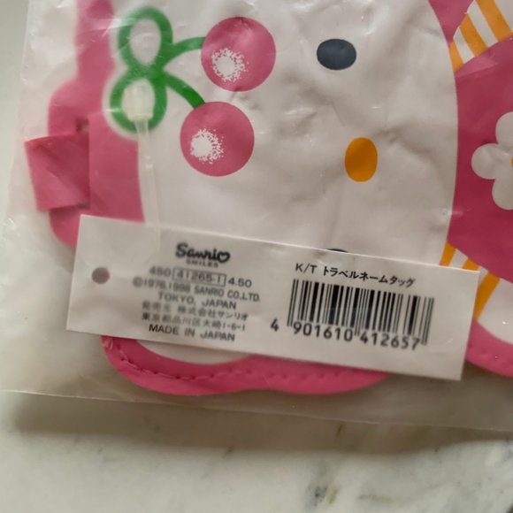 VINTAGE 1998 HELLO KITTY LUGGAGE TAG BRAND NEW - Picture 3 of 3